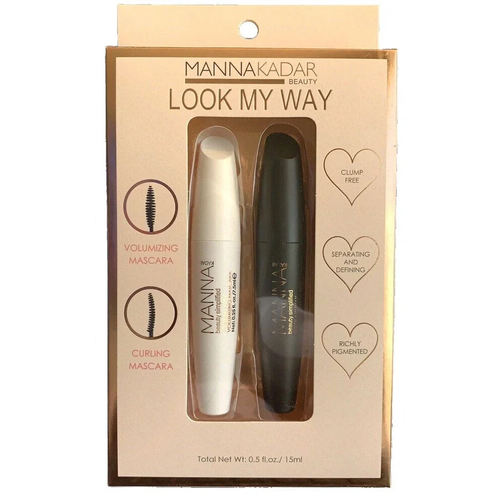Manna Kadar Look My Way Volumizing Mascara Curling Mascara Clump Free New Sealed